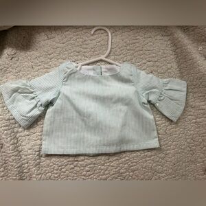 Janie and Jack top both pearl buttons down the back